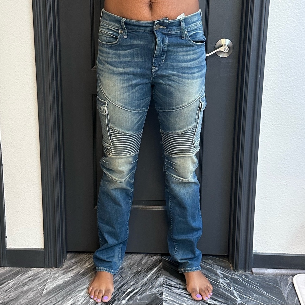 True Religion Geno Relaxed Slim Blue Denim Jeans